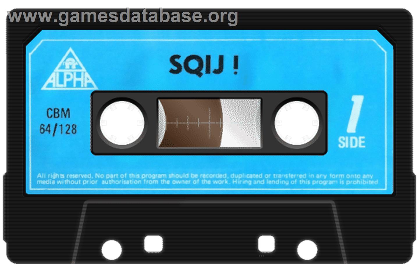 Sqij! - Commodore 64 - Artwork - Cartridge