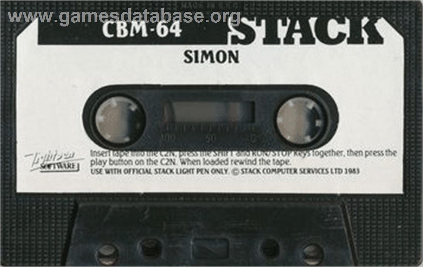 Stack 64 Simon - Commodore 64 - Artwork - Cartridge
