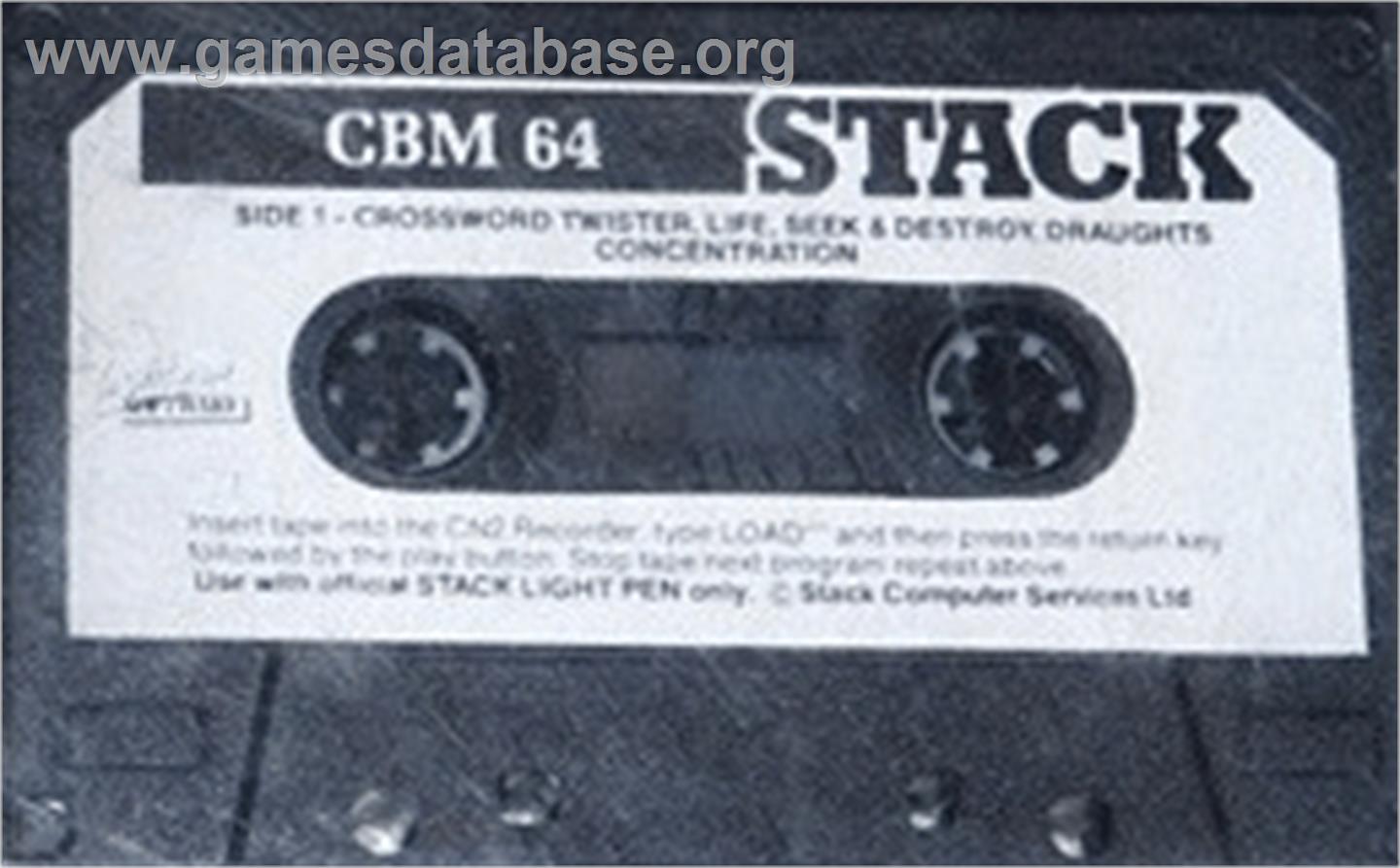 Stack Concentration - Commodore 64 - Artwork - Cartridge