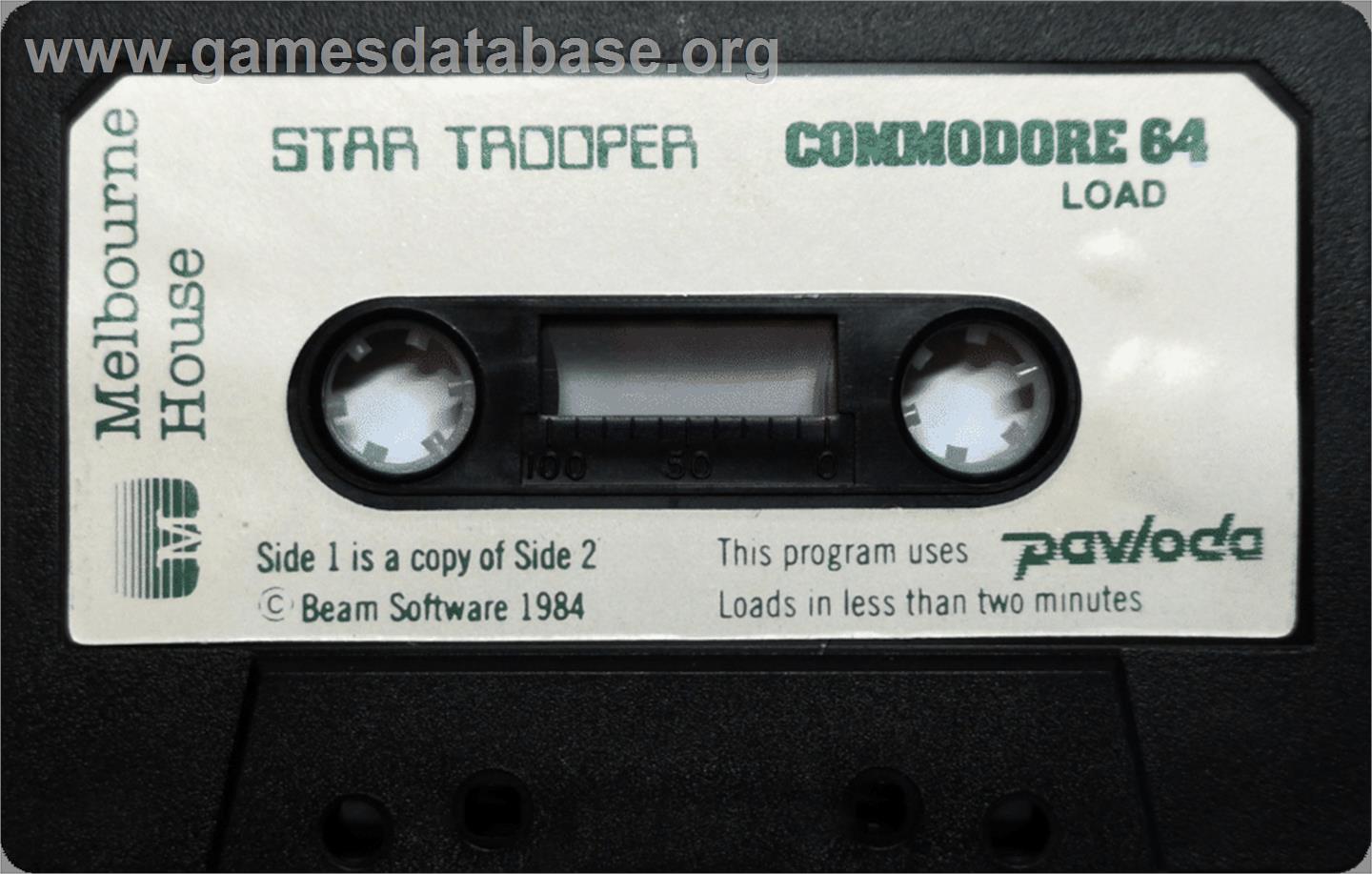 Star Trooper / Astroman - Commodore 64 - Artwork - Cartridge