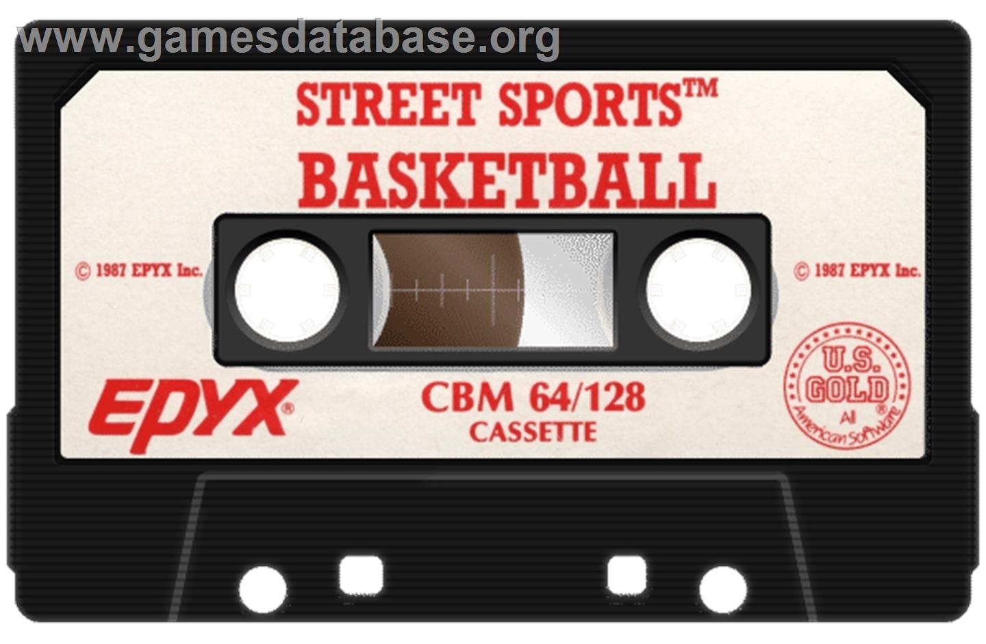 Street Sports Basketball - Commodore 64 - Artwork - Cartridge
