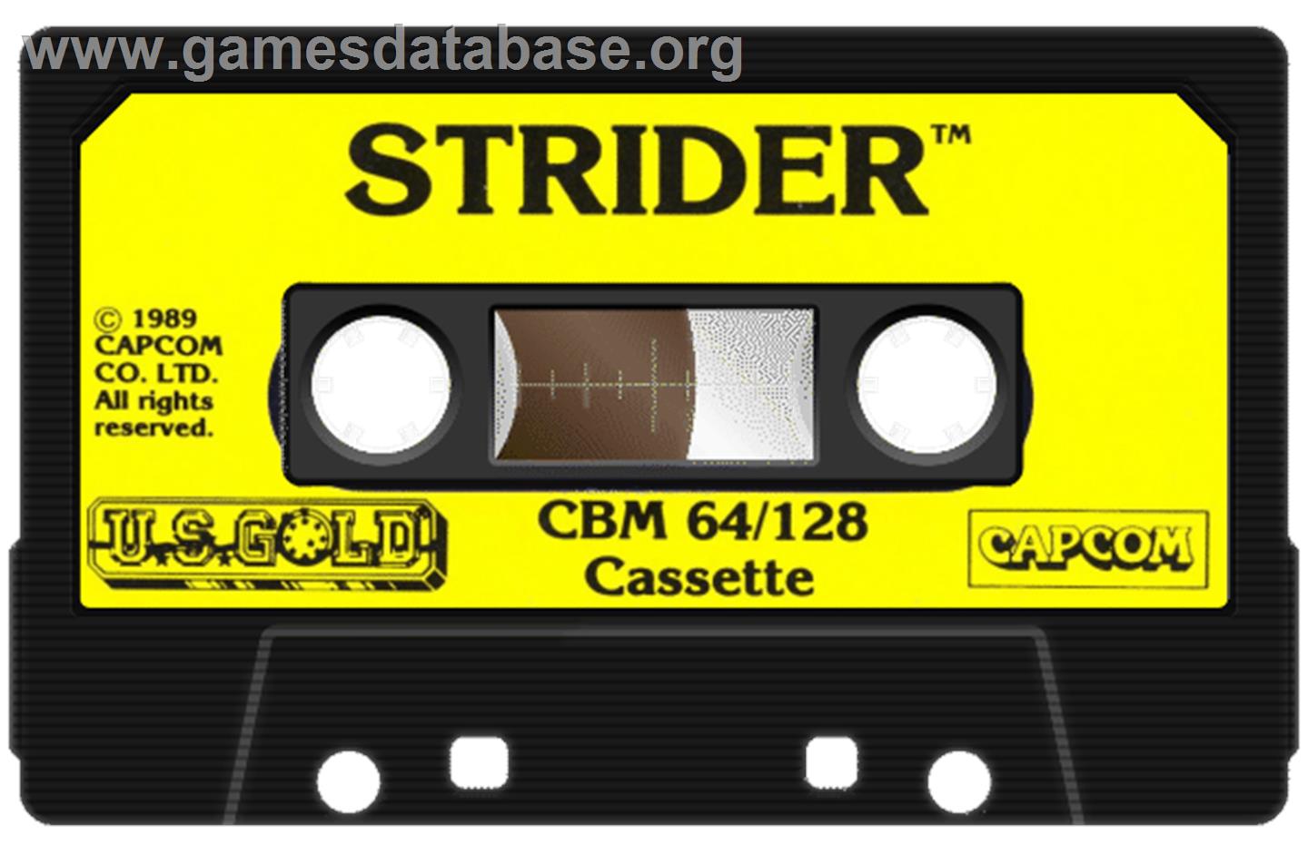 Strider - Commodore 64 - Artwork - Cartridge