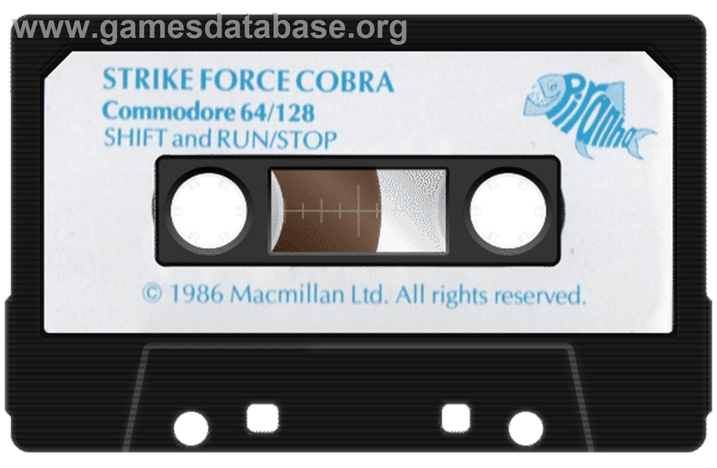 Strike Force - Commodore 64 - Artwork - Cartridge