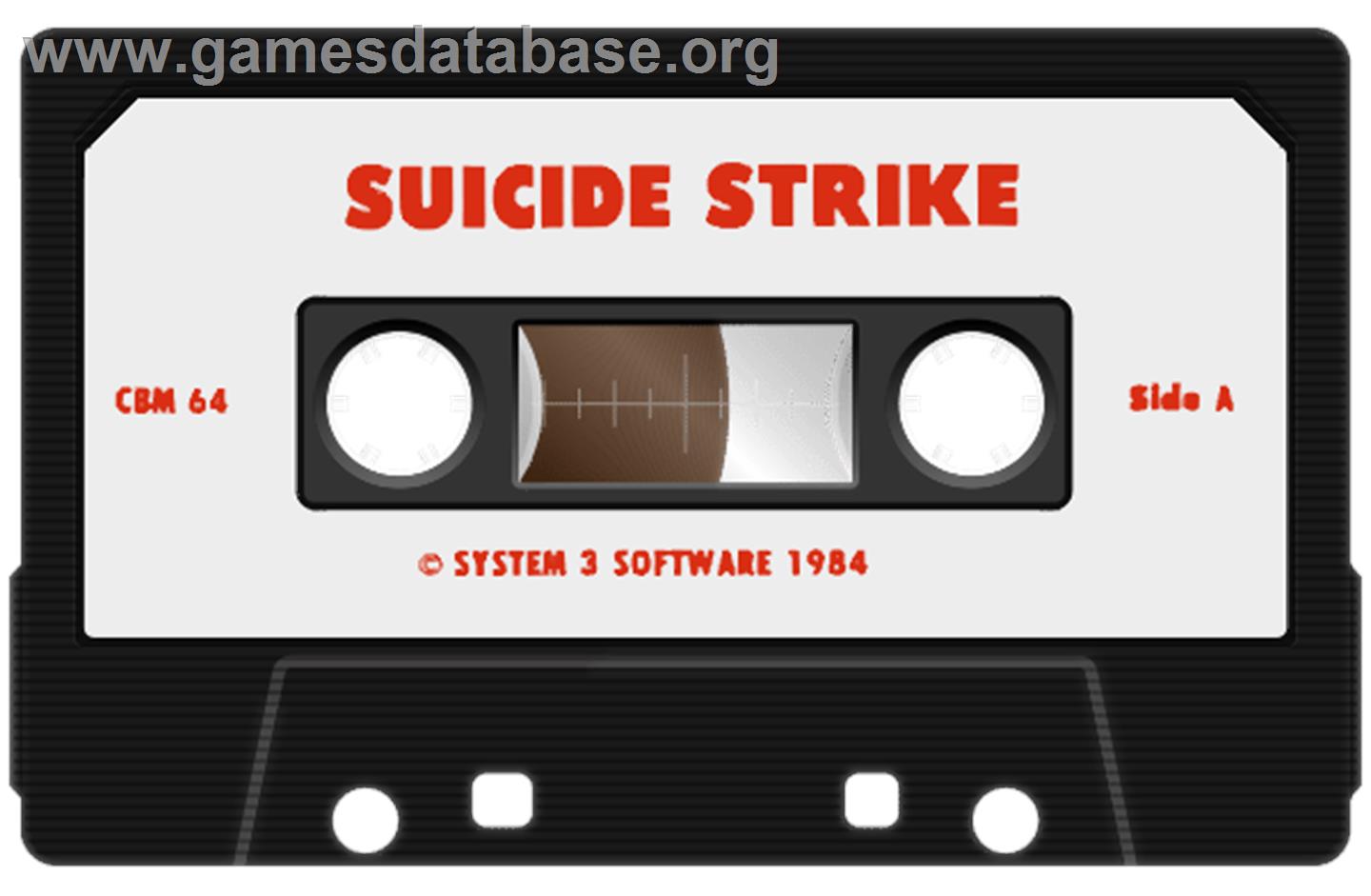 Suicide Strike - Commodore 64 - Artwork - Cartridge