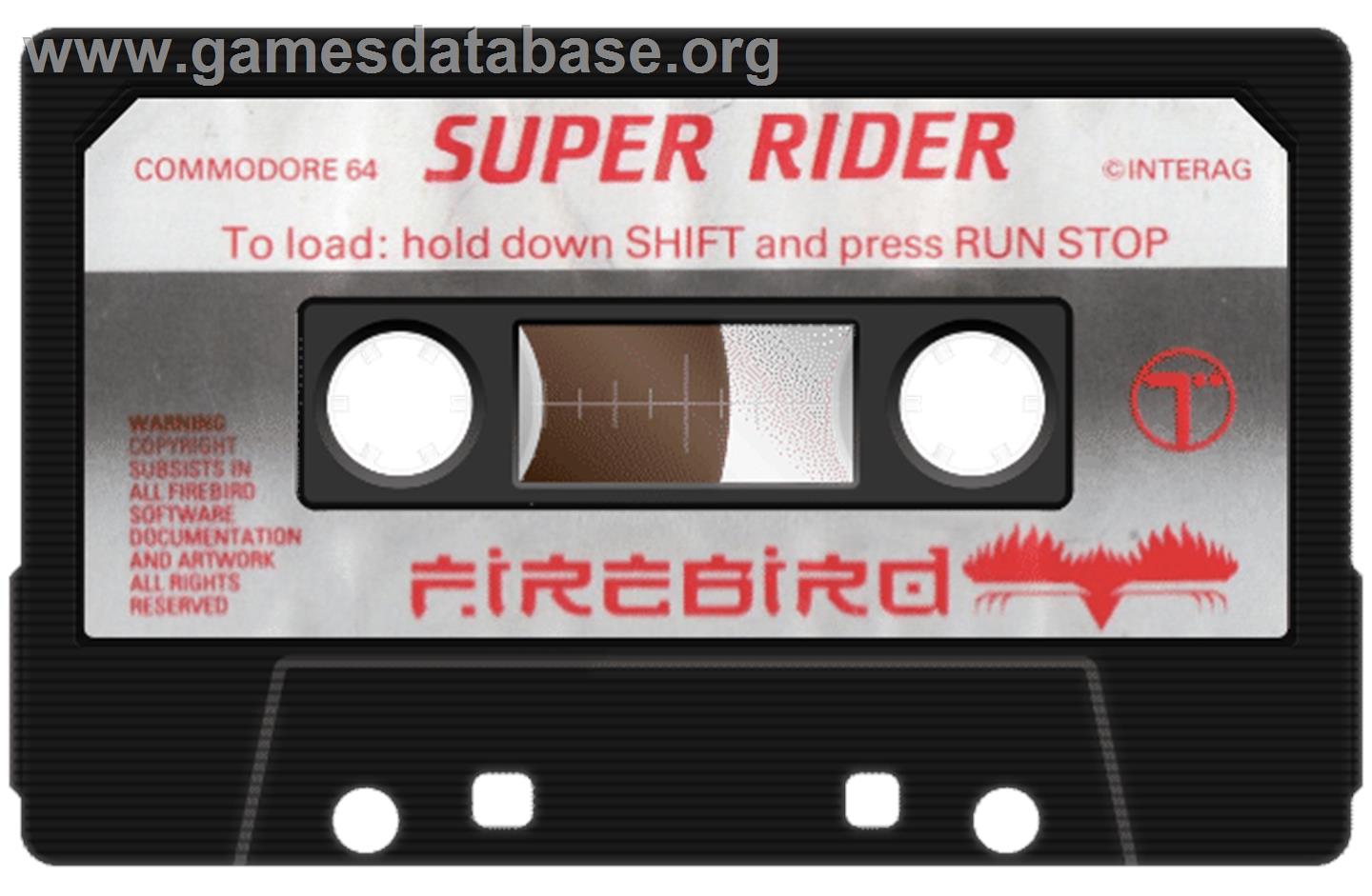 Super Rider - Commodore 64 - Artwork - Cartridge