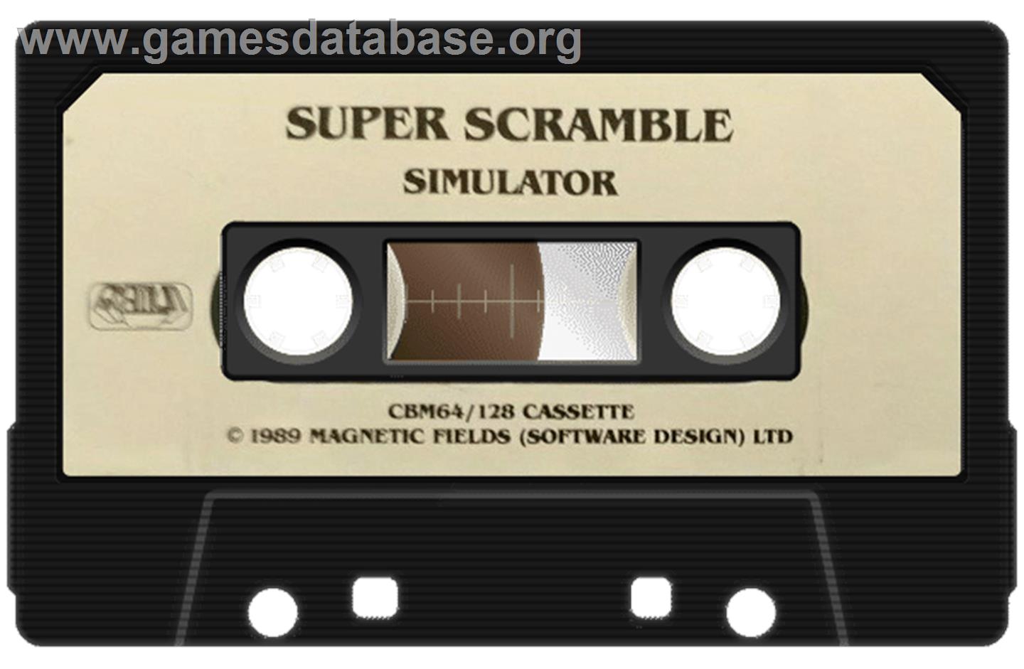 Super Scramble Simulator - Commodore 64 - Artwork - Cartridge