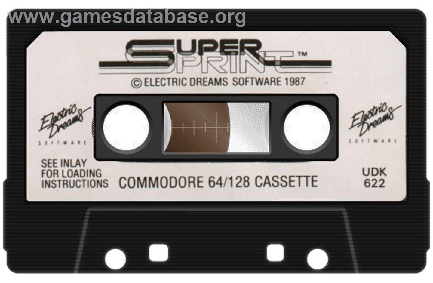 Super Sprint - Commodore 64 - Artwork - Cartridge