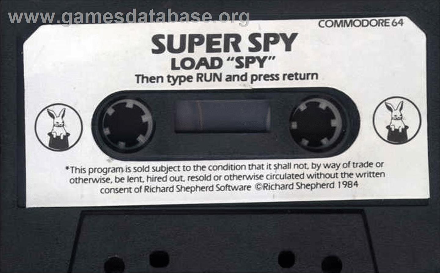 Super Spy - Commodore 64 - Artwork - Cartridge