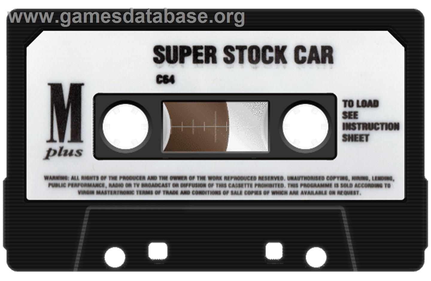 Super Stock Car - Commodore 64 - Artwork - Cartridge