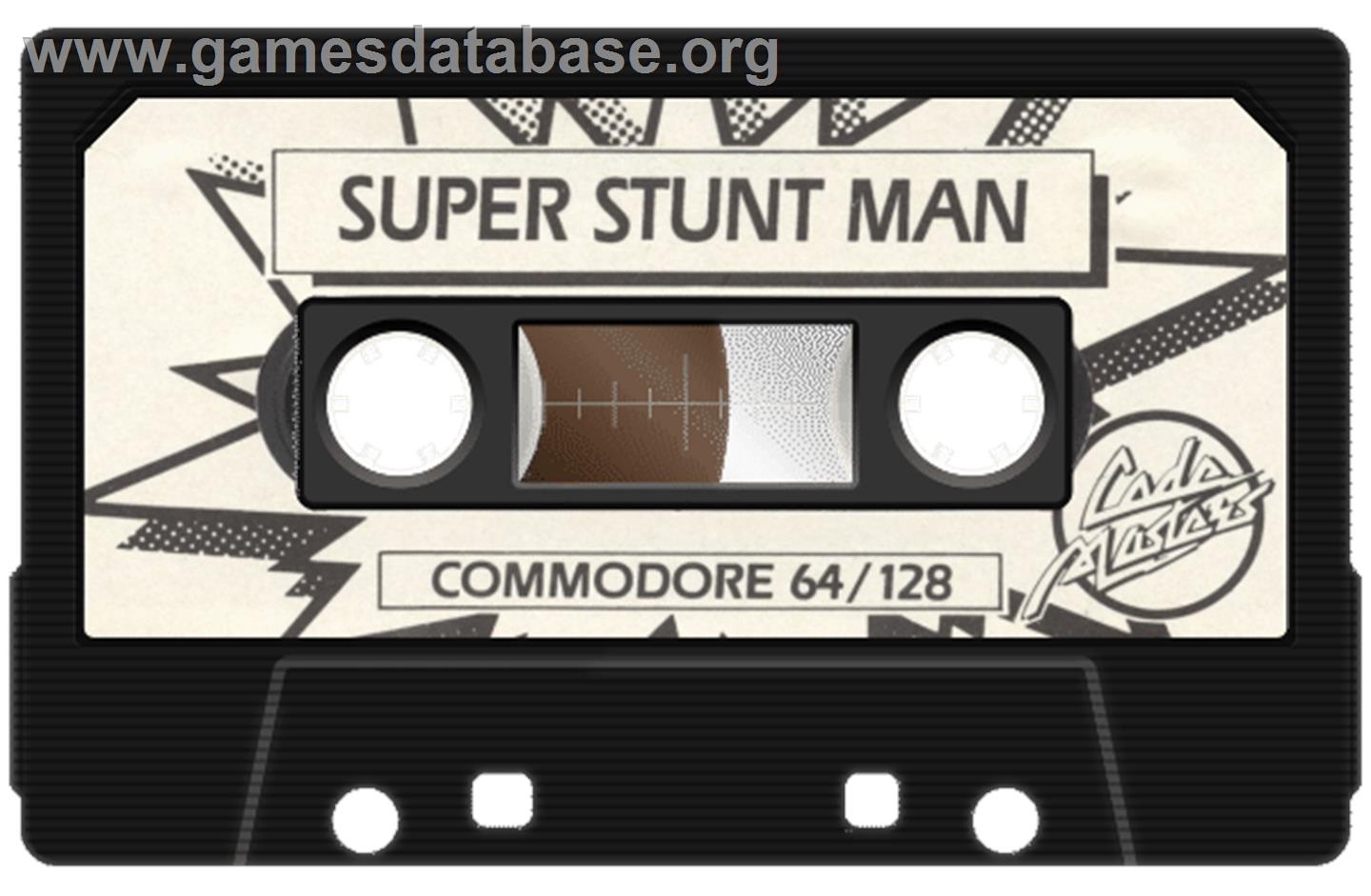 Super Stunt Man - Commodore 64 - Artwork - Cartridge