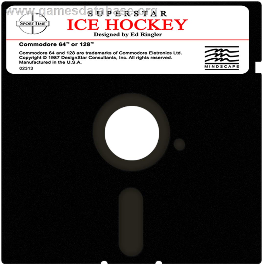 Superstar Ice Hockey - Commodore 64 - Artwork - Cartridge