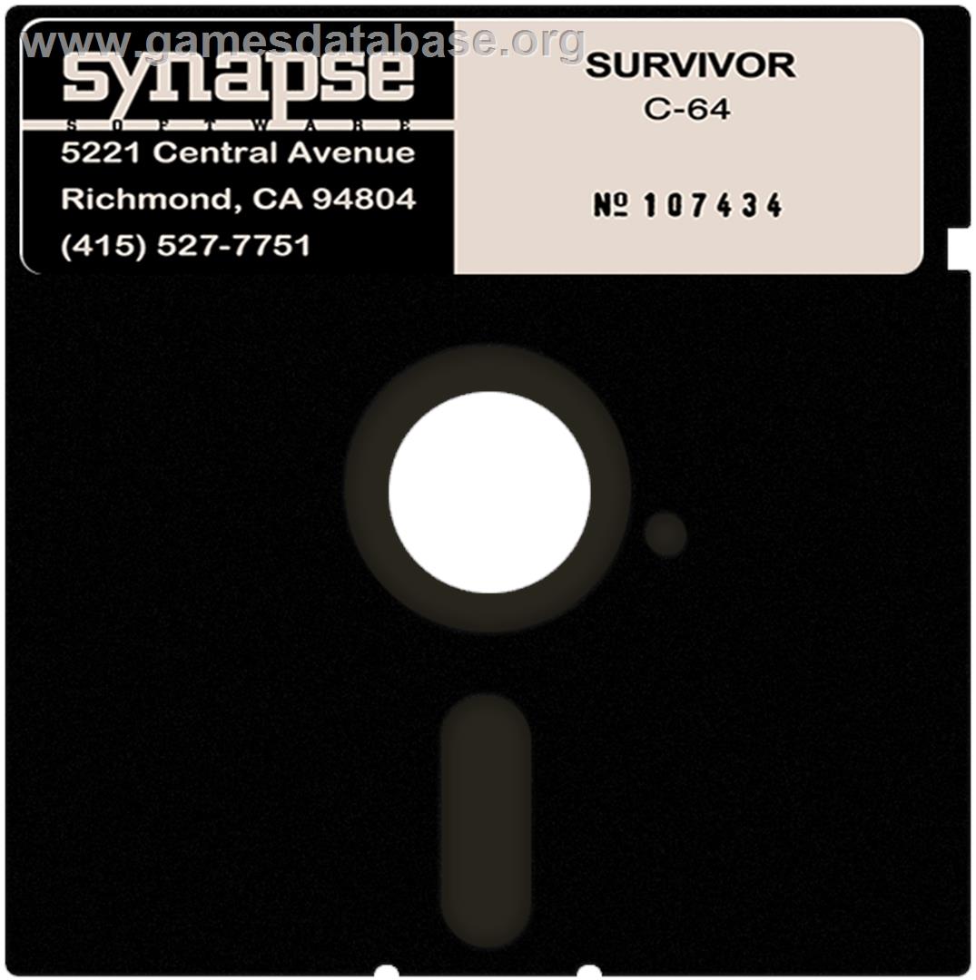 Survivor - Commodore 64 - Artwork - Cartridge
