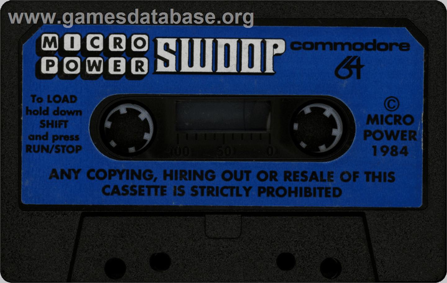 Swoop (Ahoy!) - Commodore 64 - Artwork - Cartridge