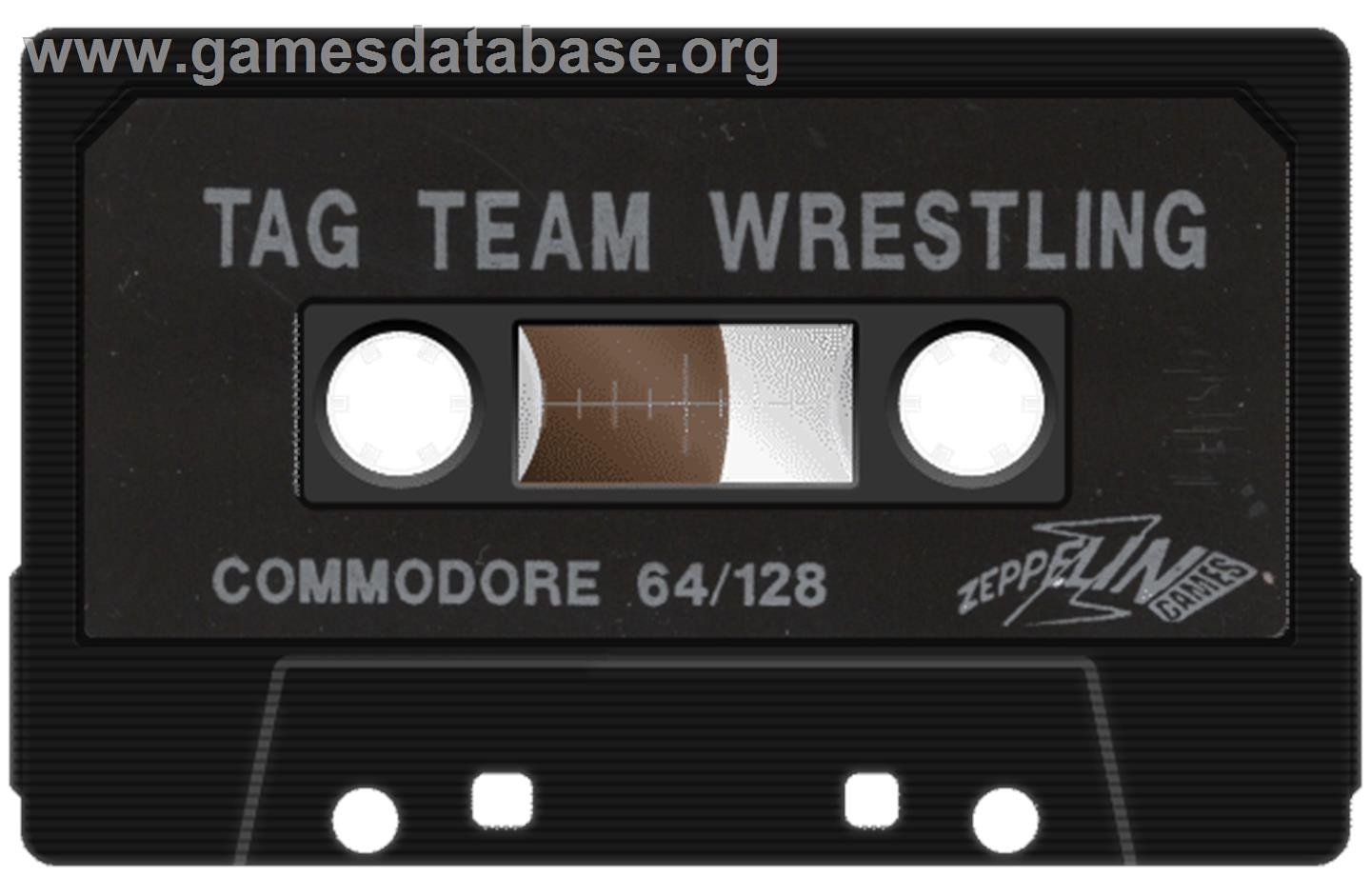 Tag Team Wrestling - Commodore 64 - Artwork - Cartridge