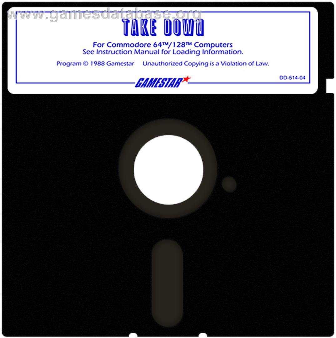 Take Down - Commodore 64 - Artwork - Cartridge