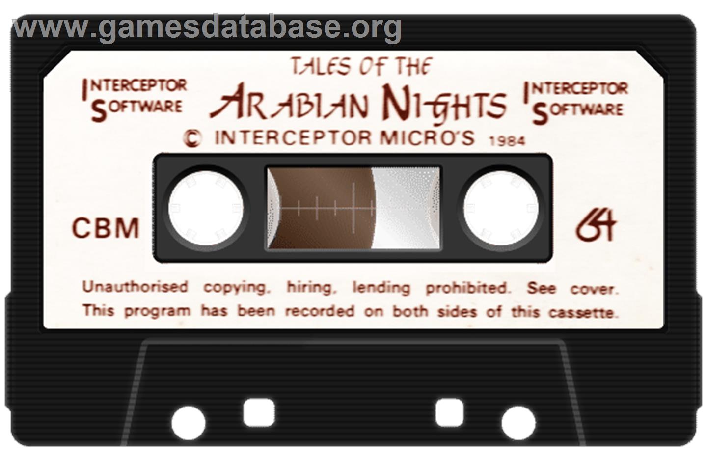 Tales Of The Arabian Nights - Commodore 64 - Artwork - Cartridge