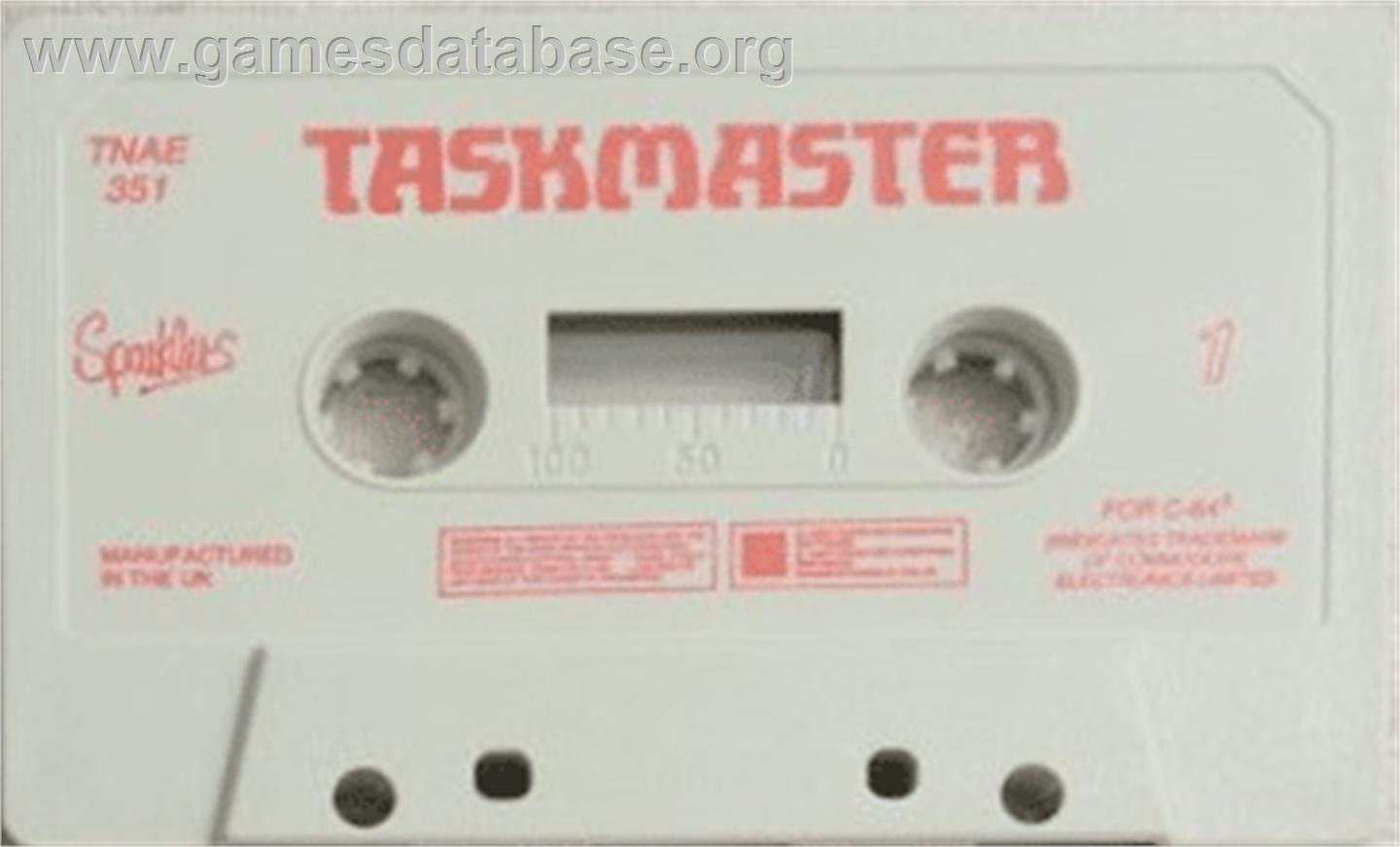 Taskmaster - Commodore 64 - Artwork - Cartridge