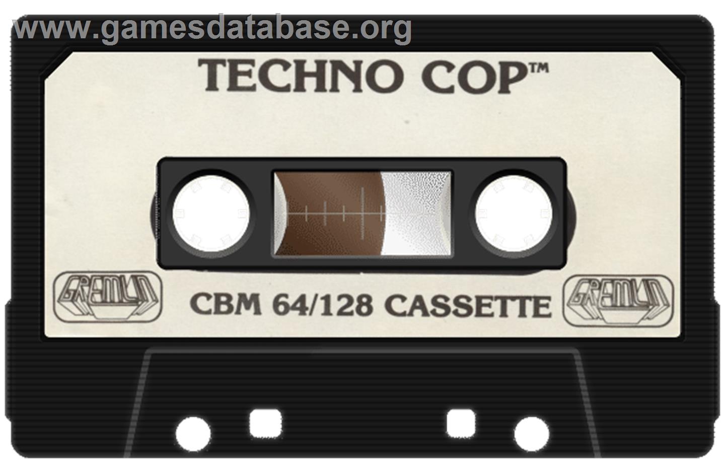 Techno Cop - Commodore 64 - Artwork - Cartridge