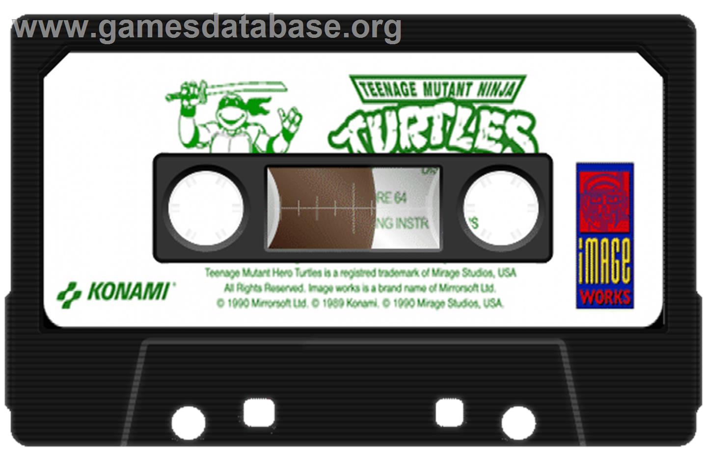 Teenage Mutant Ninja Turtles - Commodore 64 - Artwork - Cartridge
