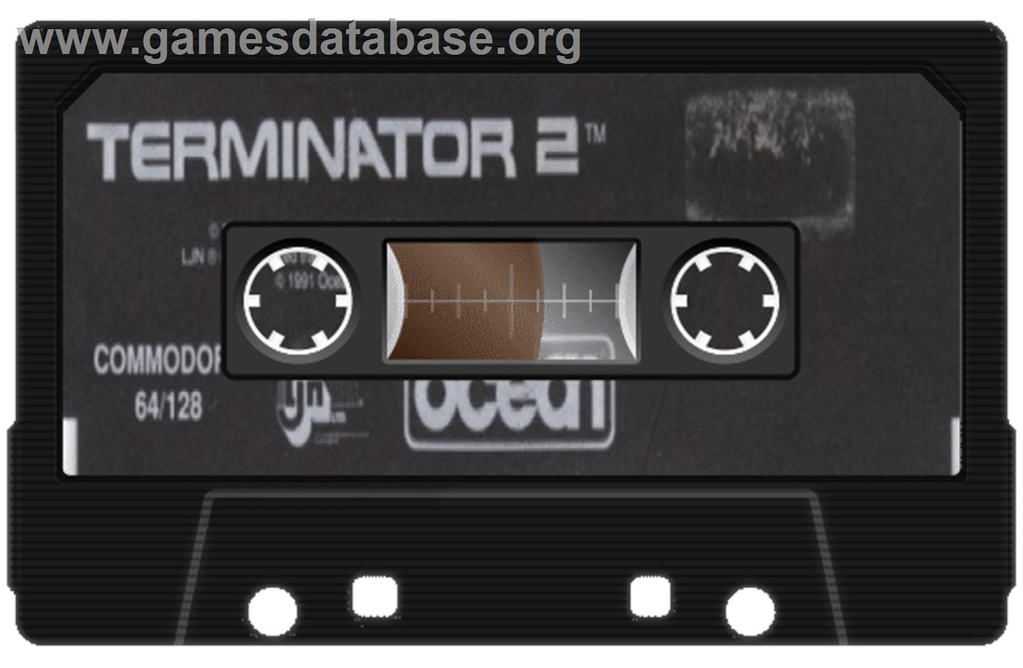 Terminator 2 - Judgment Day - Commodore 64 - Artwork - Cartridge