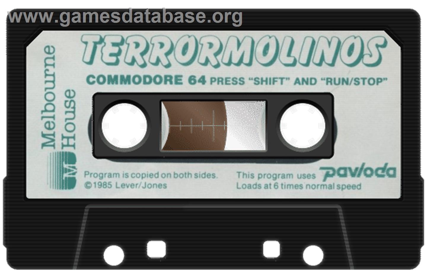 Terrormolinos - Commodore 64 - Artwork - Cartridge