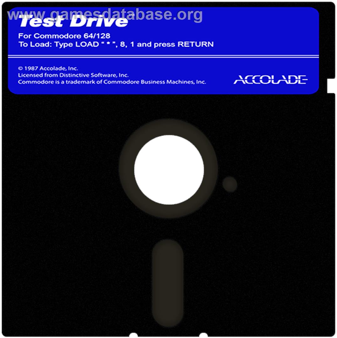 Test Drive - Commodore 64 - Artwork - Cartridge