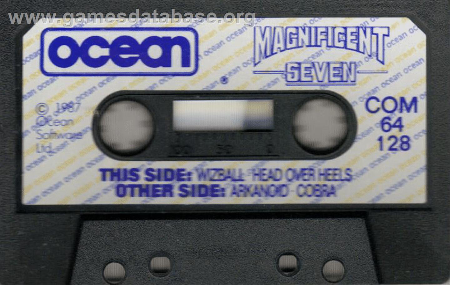 The Magnificent Seven - Commodore 64 - Artwork - Cartridge