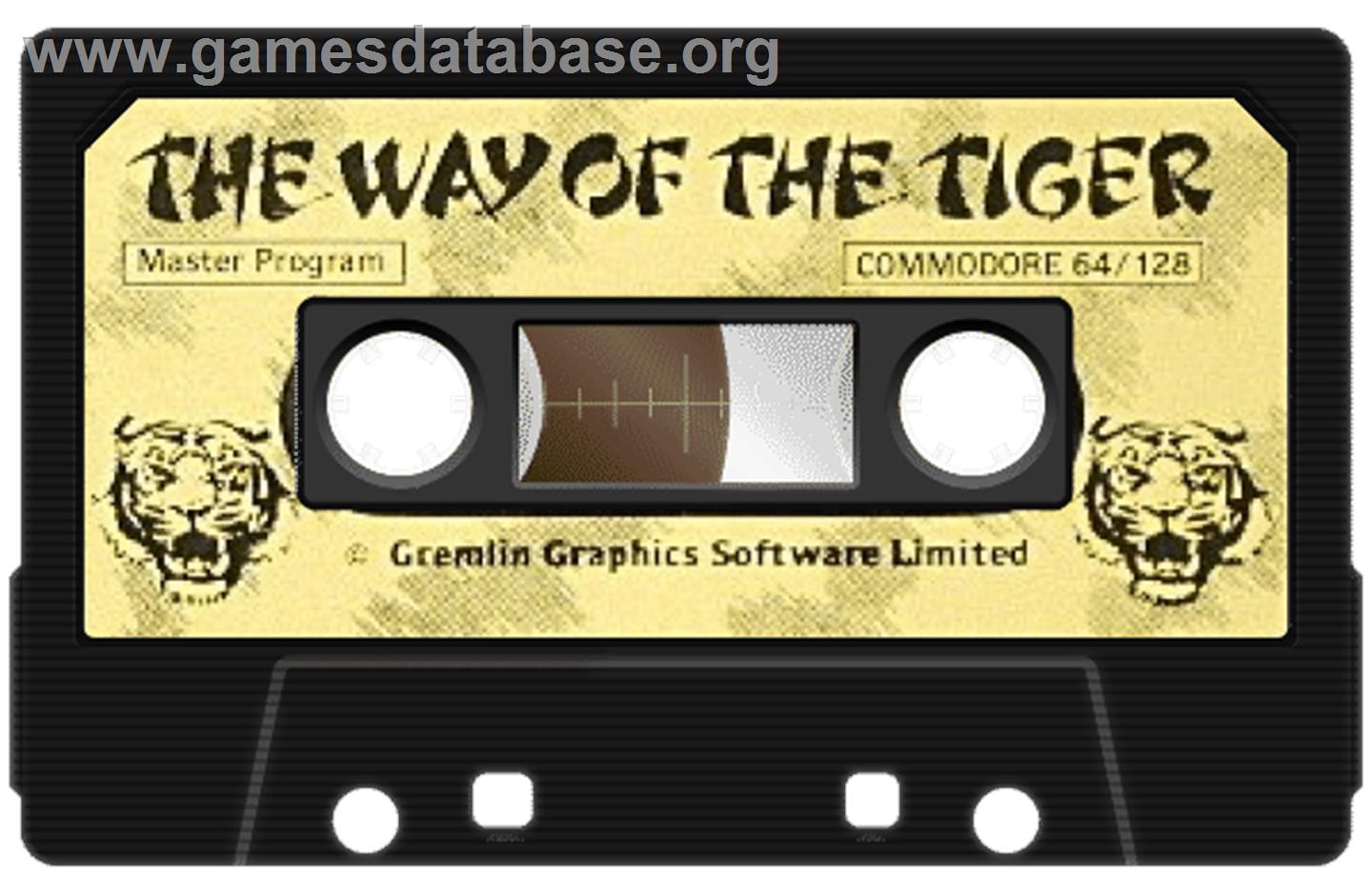 The Way of the Tiger - Commodore 64 - Artwork - Cartridge