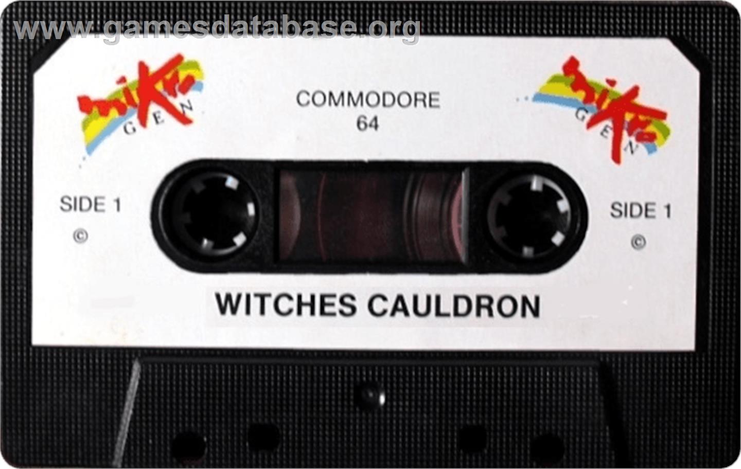 The Witch's Cauldron - Commodore 64 - Artwork - Cartridge