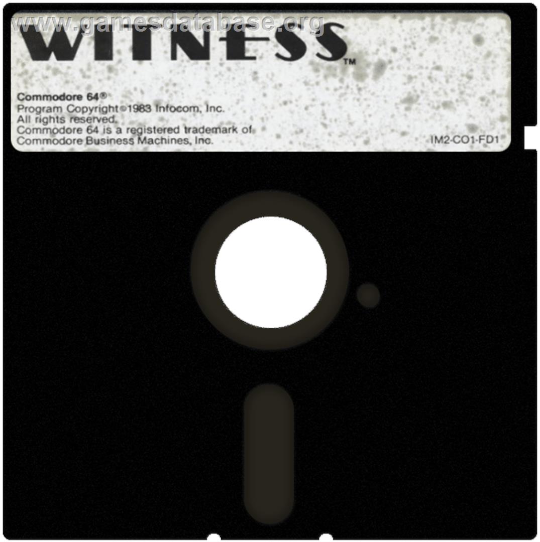 The Witness - Commodore 64 - Artwork - Cartridge