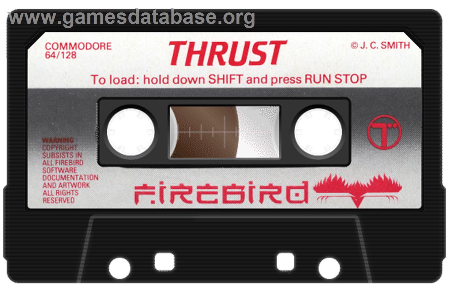 Thrust - Commodore 64 - Artwork - Cartridge