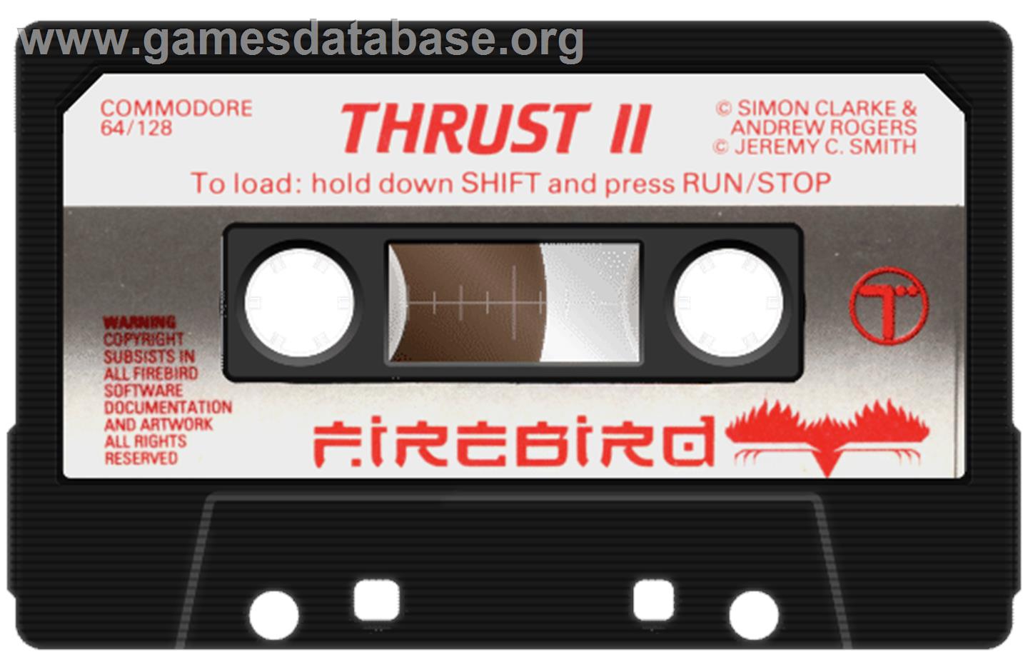Thrust 2 - Commodore 64 - Artwork - Cartridge
