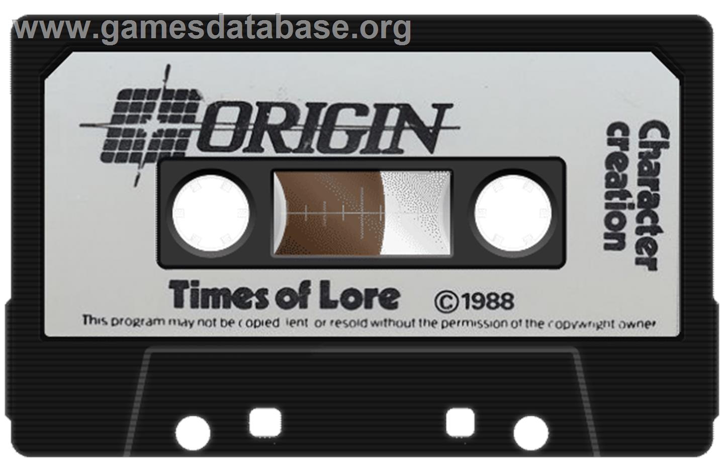 Times Of Lore - Commodore 64 - Artwork - Cartridge