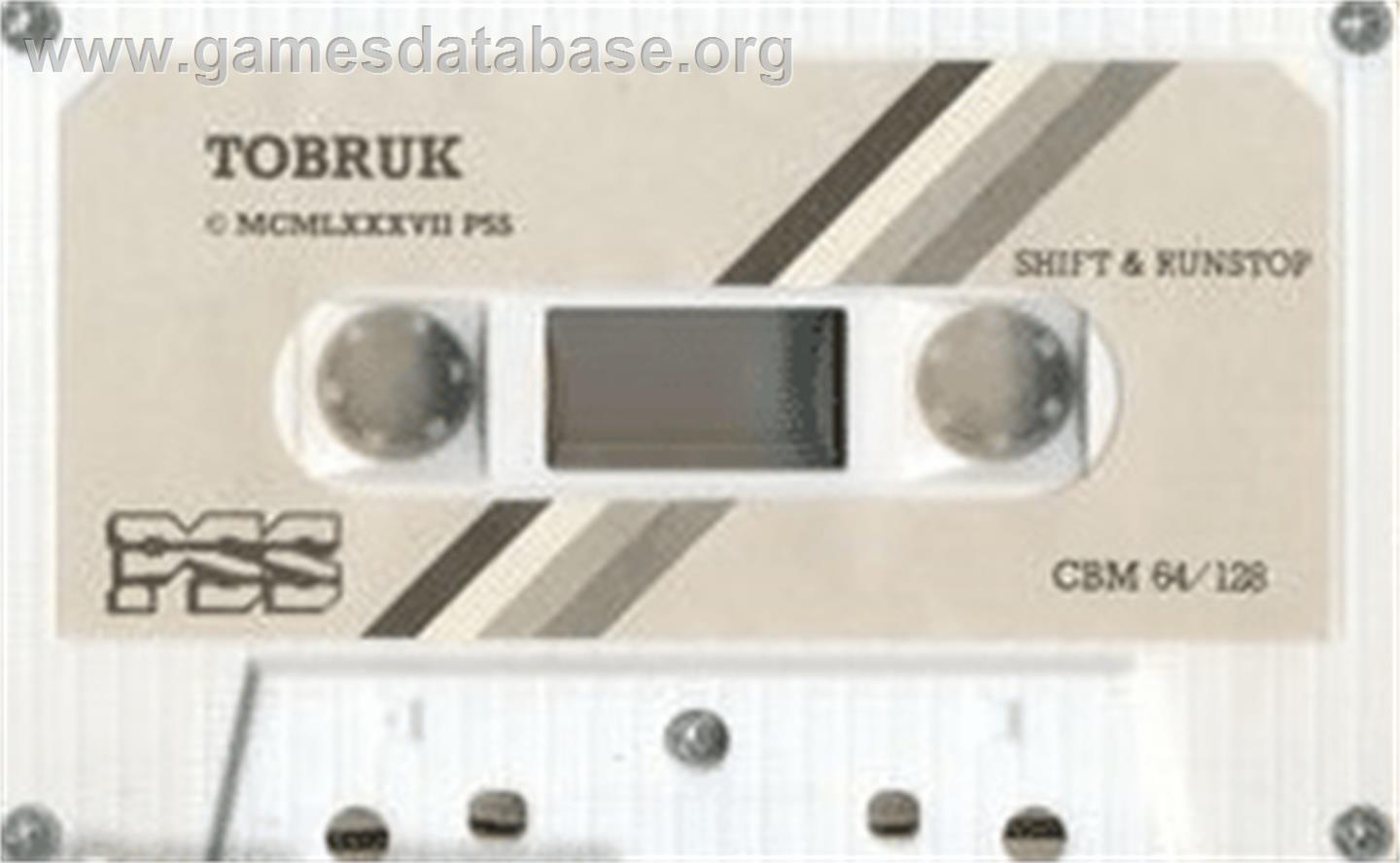 Tobruk: The Clash of Armour - Commodore 64 - Artwork - Cartridge