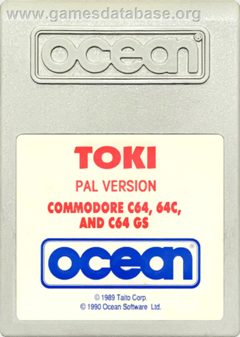 Toki - Commodore 64 - Artwork - Cartridge