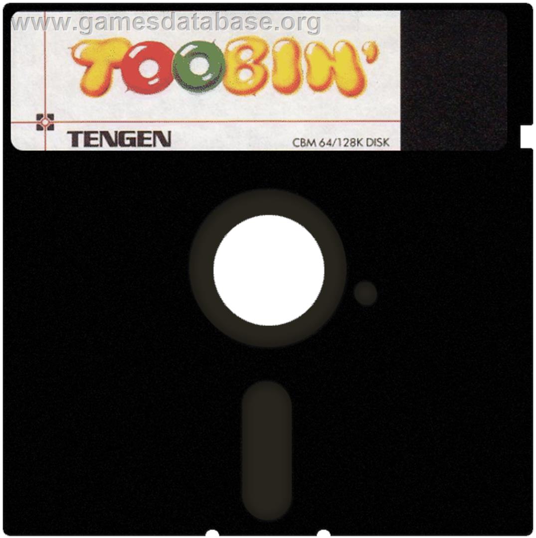 Toobin' - Commodore 64 - Artwork - Cartridge
