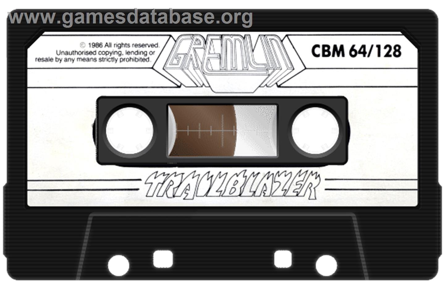 Trailblazer - Commodore 64 - Artwork - Cartridge