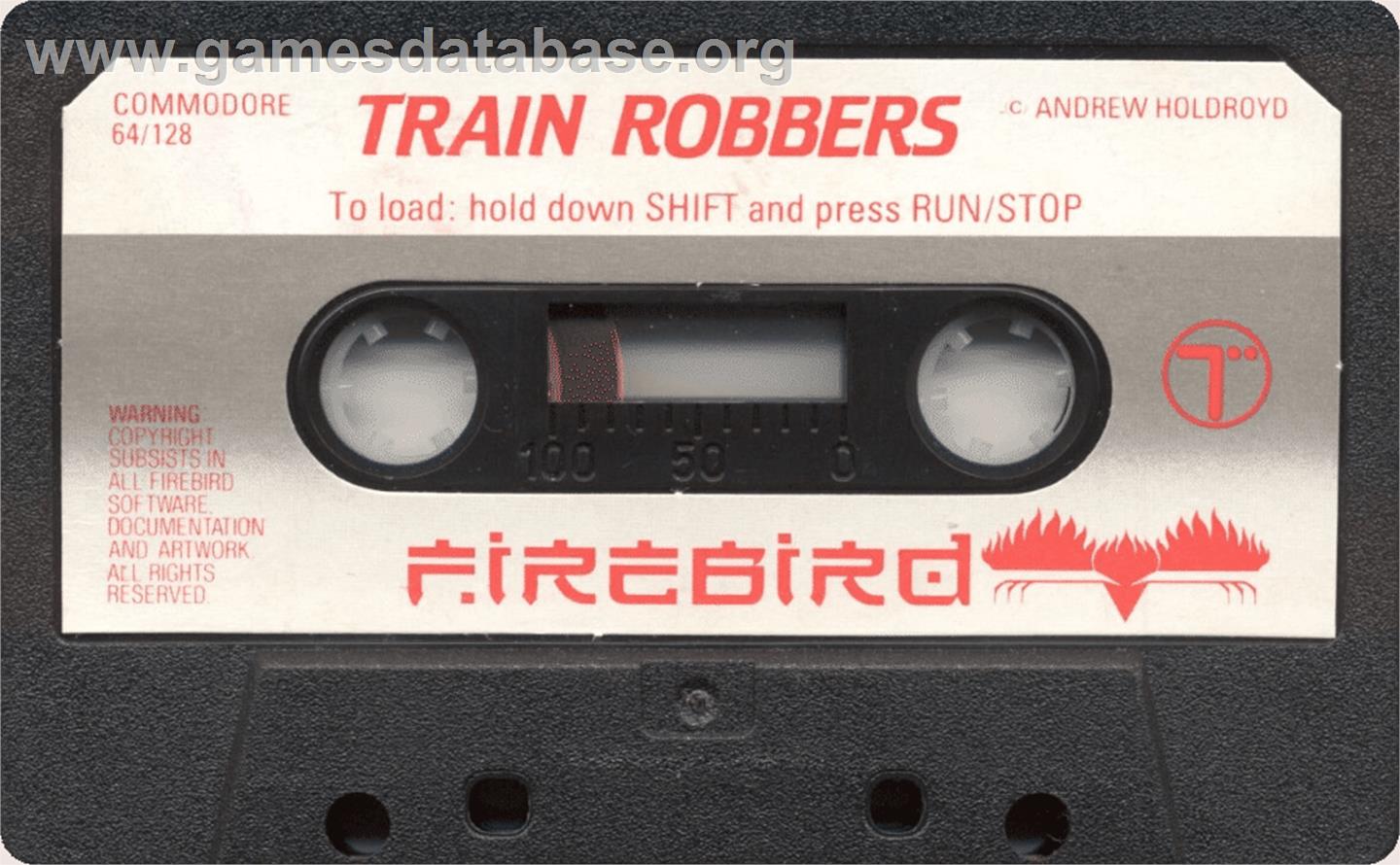 Train Robbers - Commodore 64 - Artwork - Cartridge