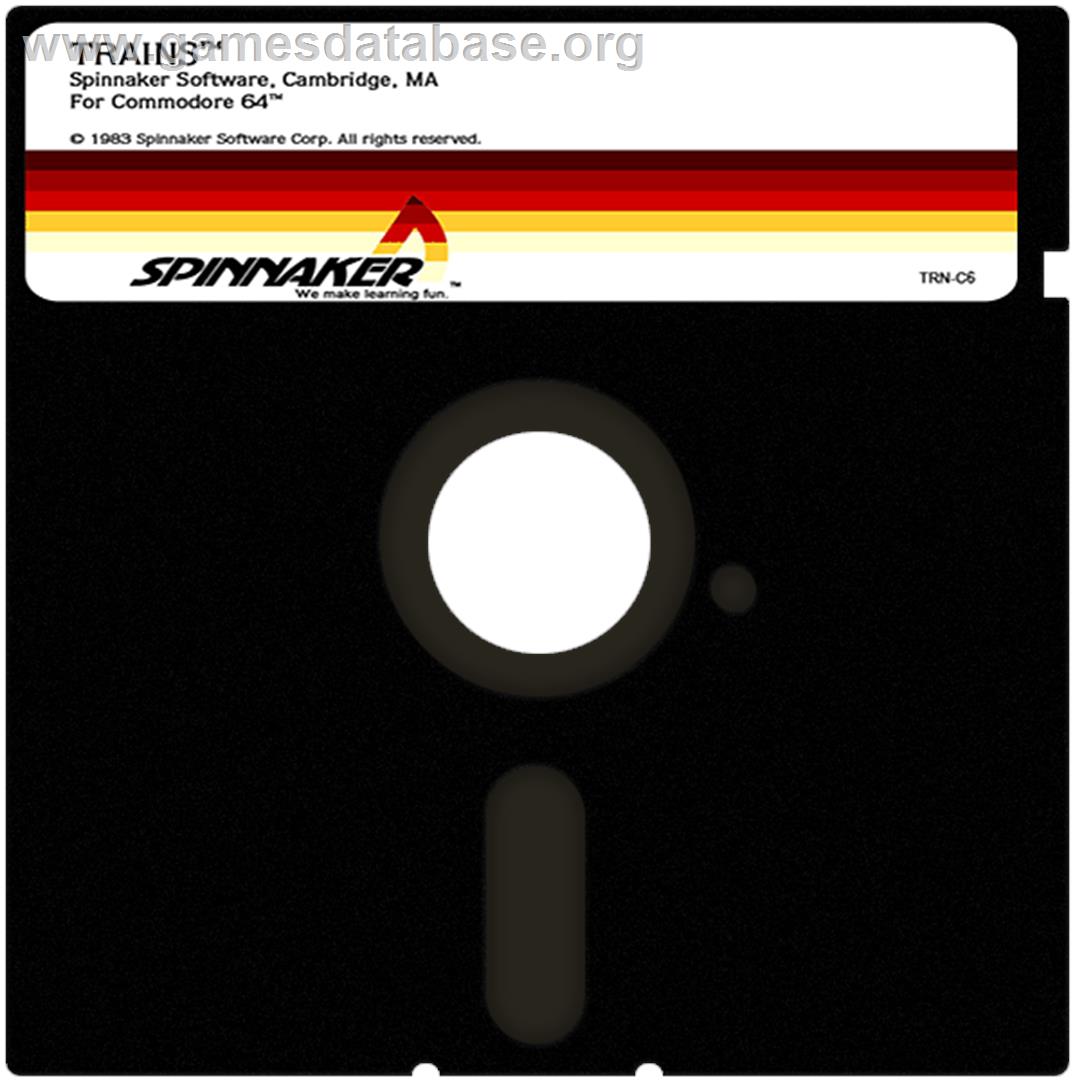 Trains - Commodore 64 - Artwork - Cartridge
