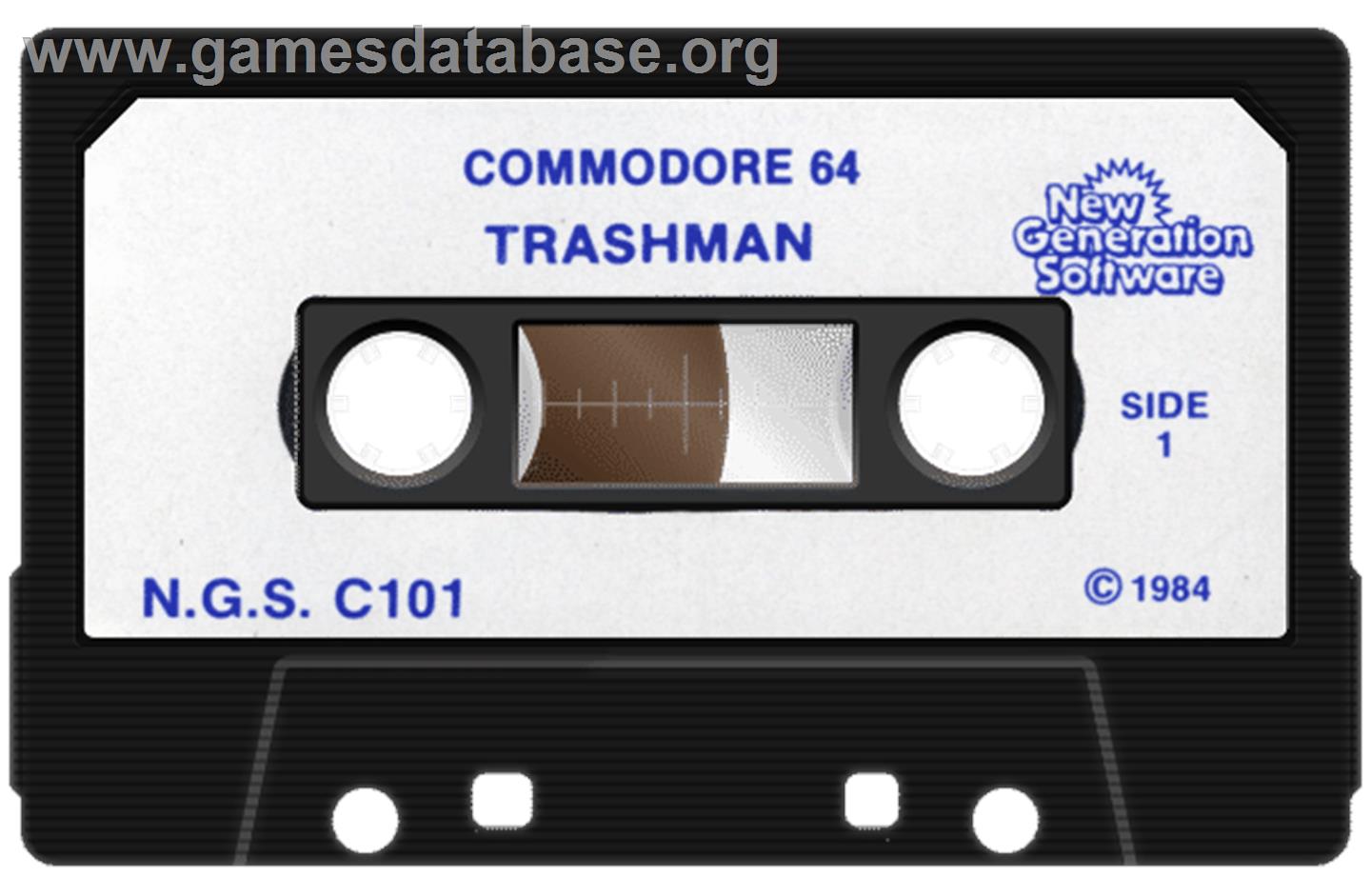 Trashman (Creative Software) - Commodore 64 - Artwork - Cartridge