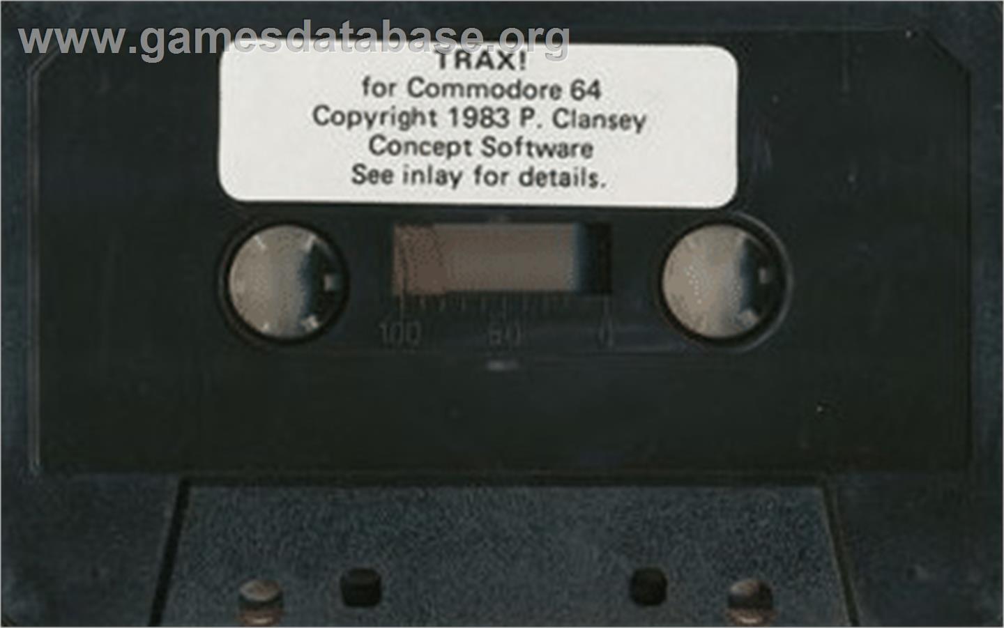 Trax! - Commodore 64 - Artwork - Cartridge
