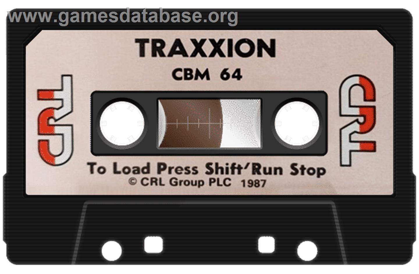 Traxxion - Commodore 64 - Artwork - Cartridge