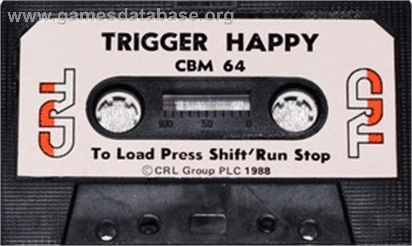Trigger Happy - Commodore 64 - Artwork - Cartridge