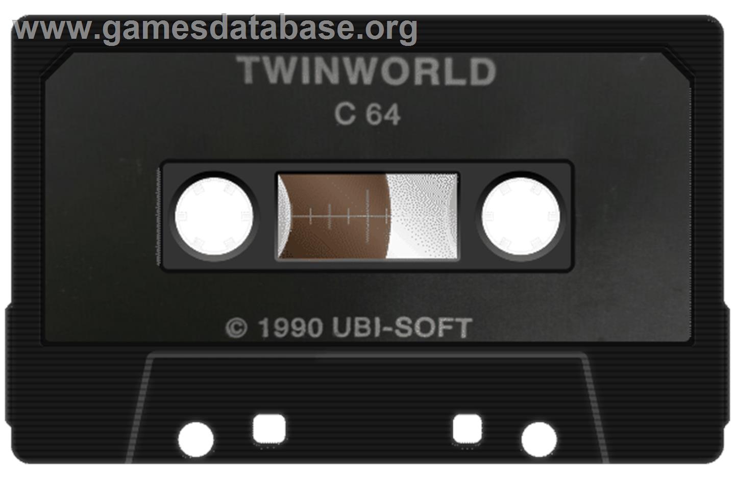TwinWorld: Land of Vision - Commodore 64 - Artwork - Cartridge