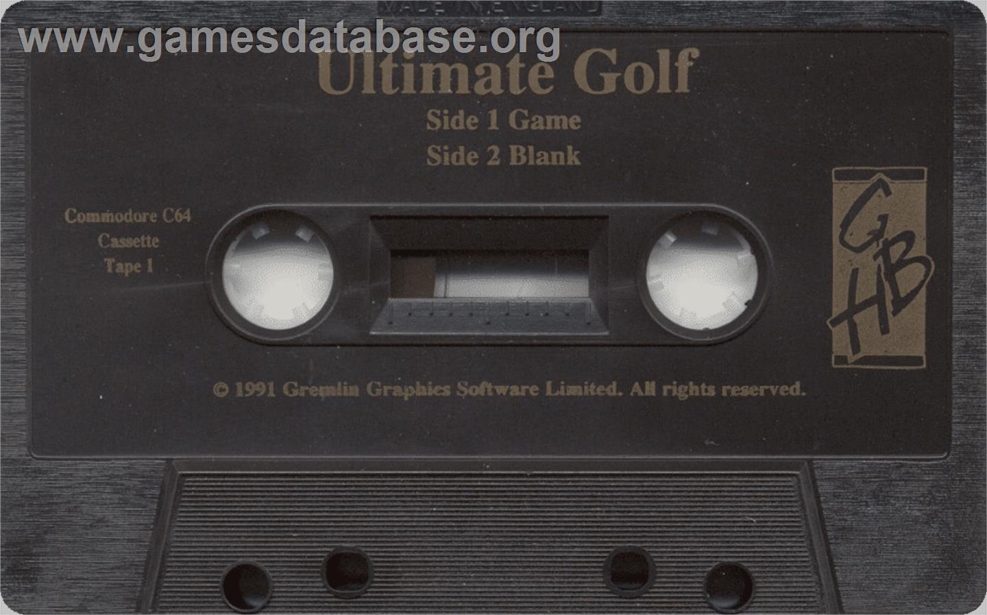 Ultimate! Golf - Commodore 64 - Artwork - Cartridge