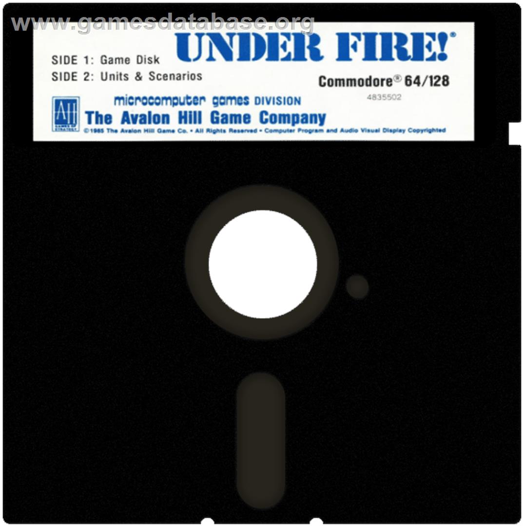 Under Fire - Commodore 64 - Artwork - Cartridge