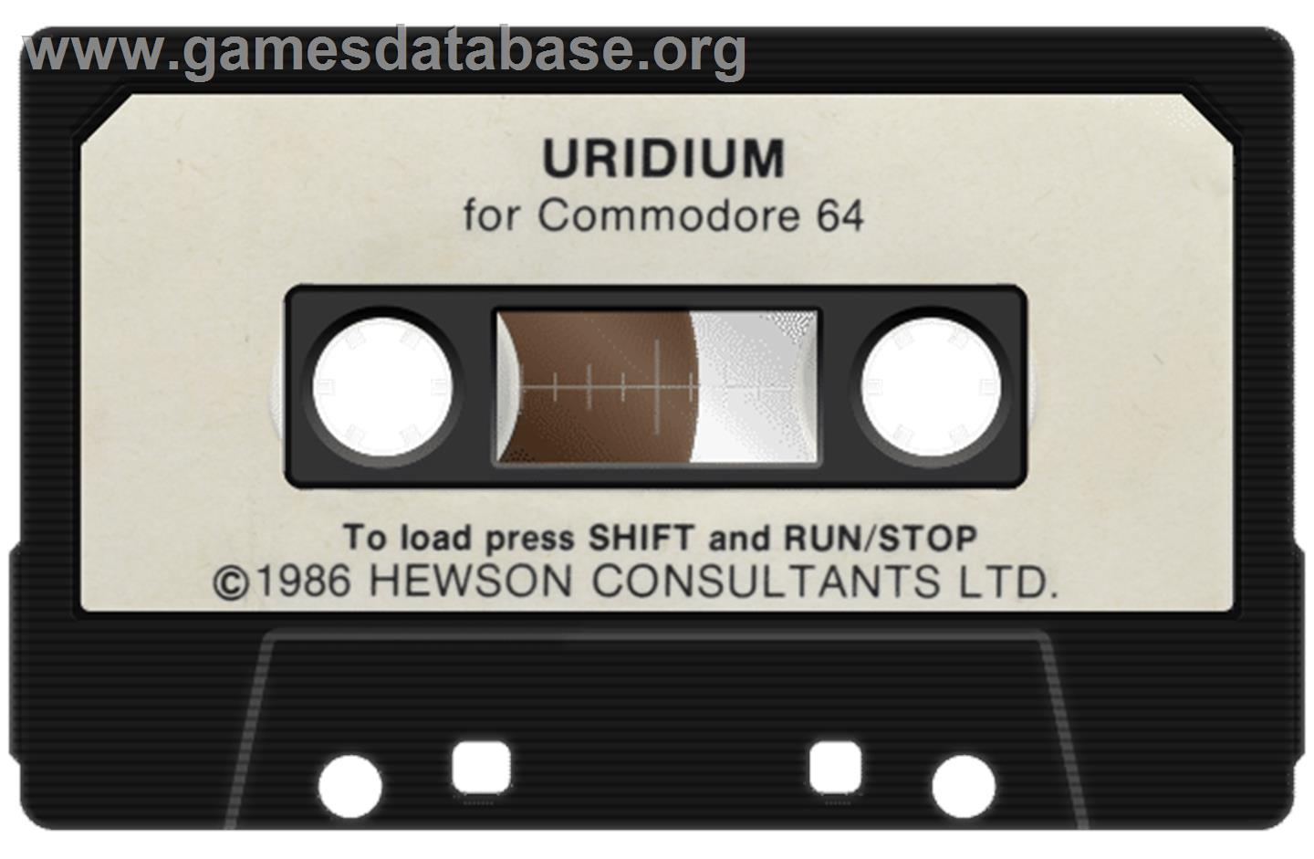 Uridium - Commodore 64 - Artwork - Cartridge