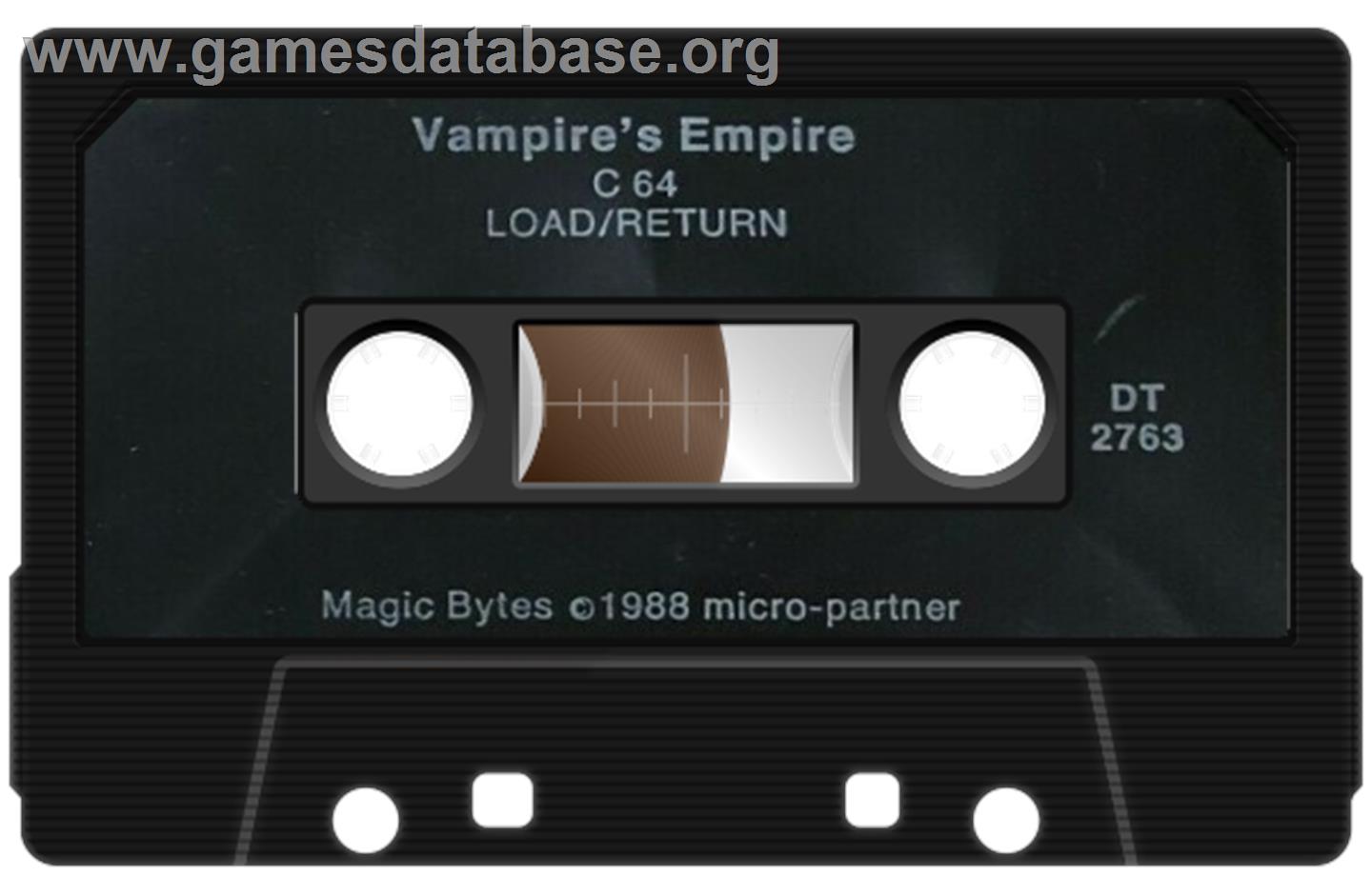 Vampire's Empire - Commodore 64 - Artwork - Cartridge