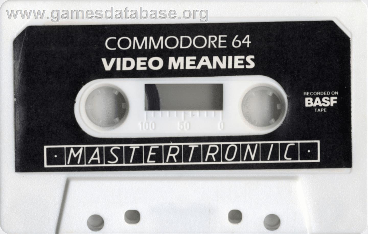 Video Meanies - Commodore 64 - Artwork - Cartridge
