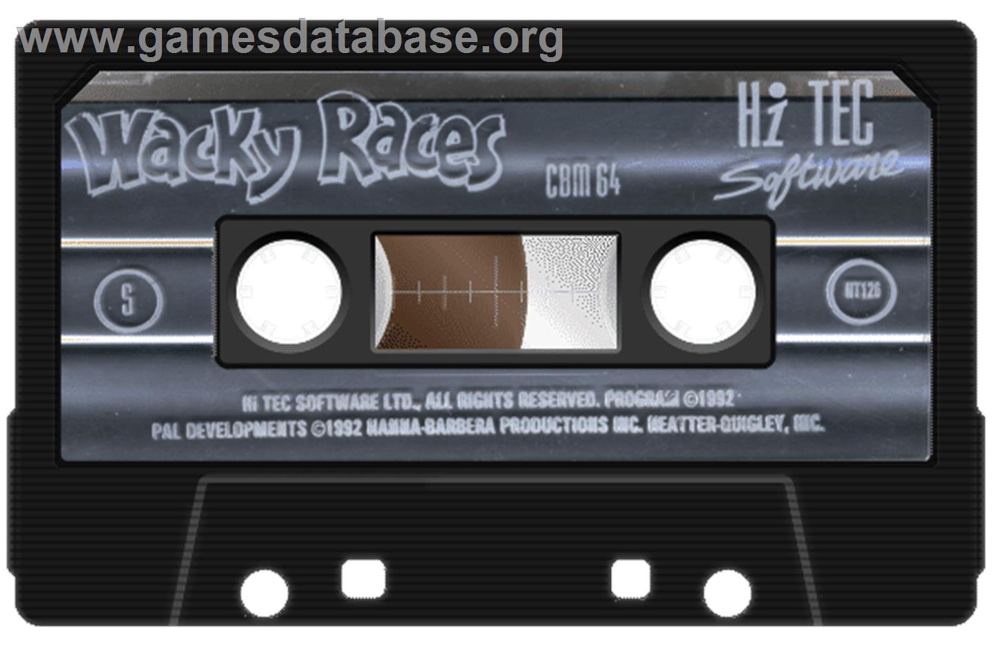 Wacky Races - Commodore 64 - Artwork - Cartridge